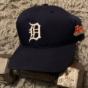Navy Blue Baseball Cap with White Logo